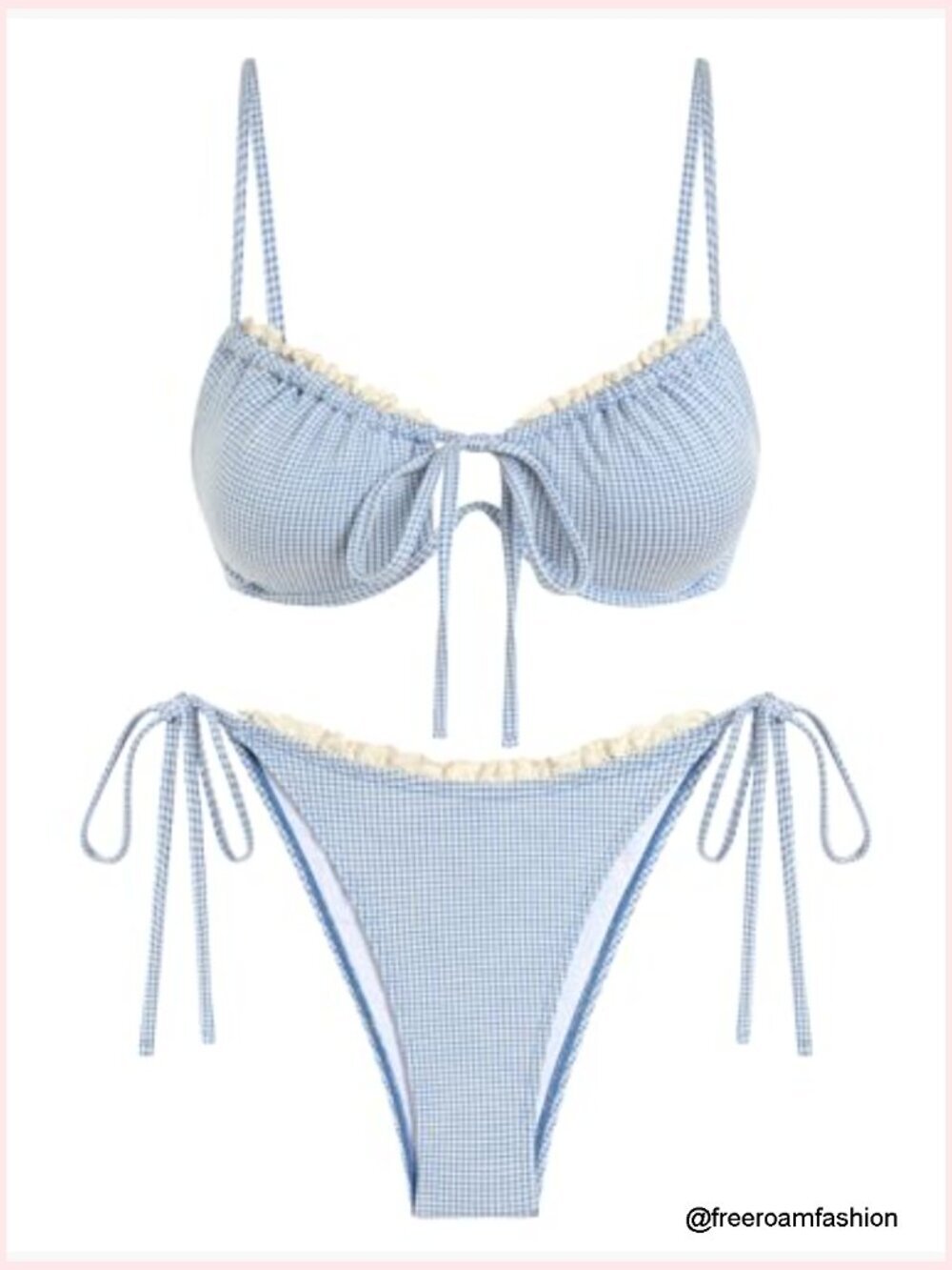 Women High Cut Bikini Set String Sexy Two Piece Underwire Bathing Suit - Picture 2 of 7